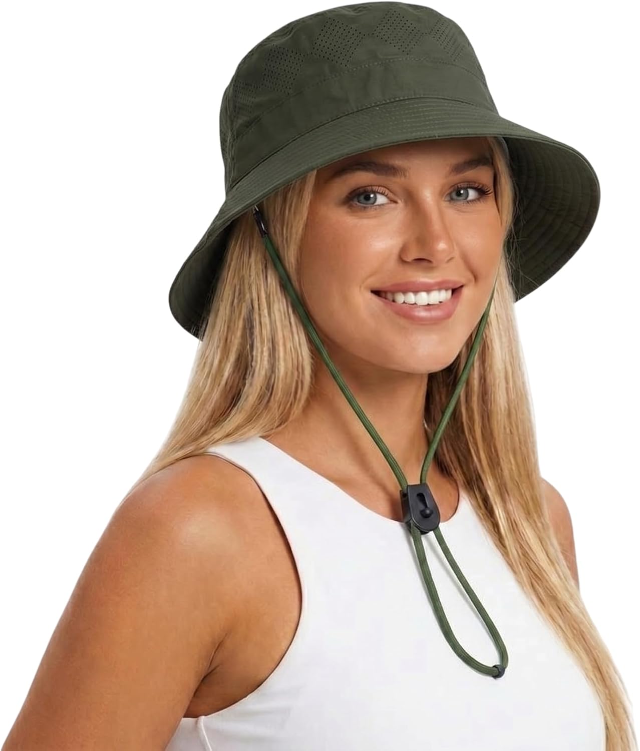 Summer Bucket Hats for Woman Lightweight Foldable Adjustable Fishing Hiking Outdoor Sun Hat UV Protection Quick Dry