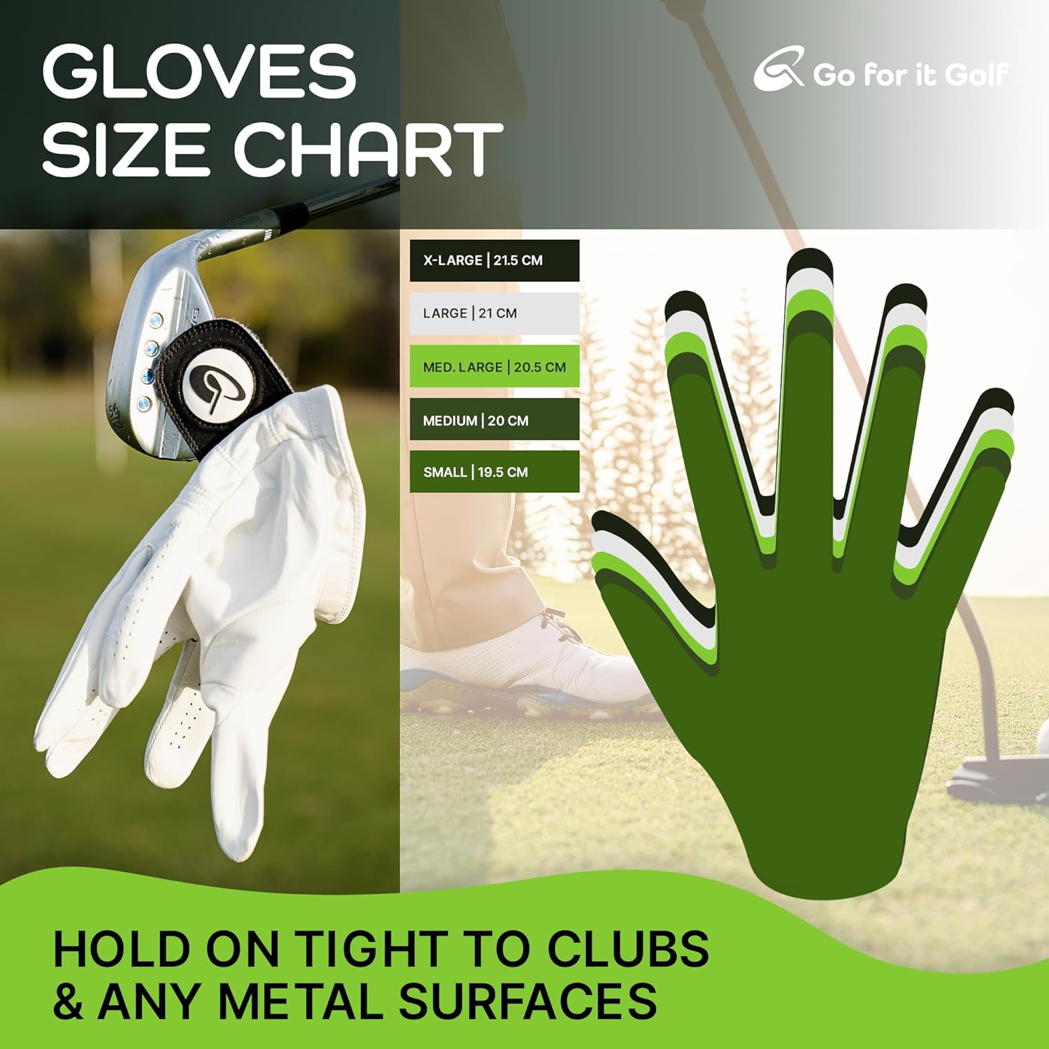 Golf Glove – Voted #1 for Comfort at The Professional Golf Merchandise Show in Orlando – Premium Cabretta Leather, Magnet-Driven Airflow to Stay Dry Between Shots