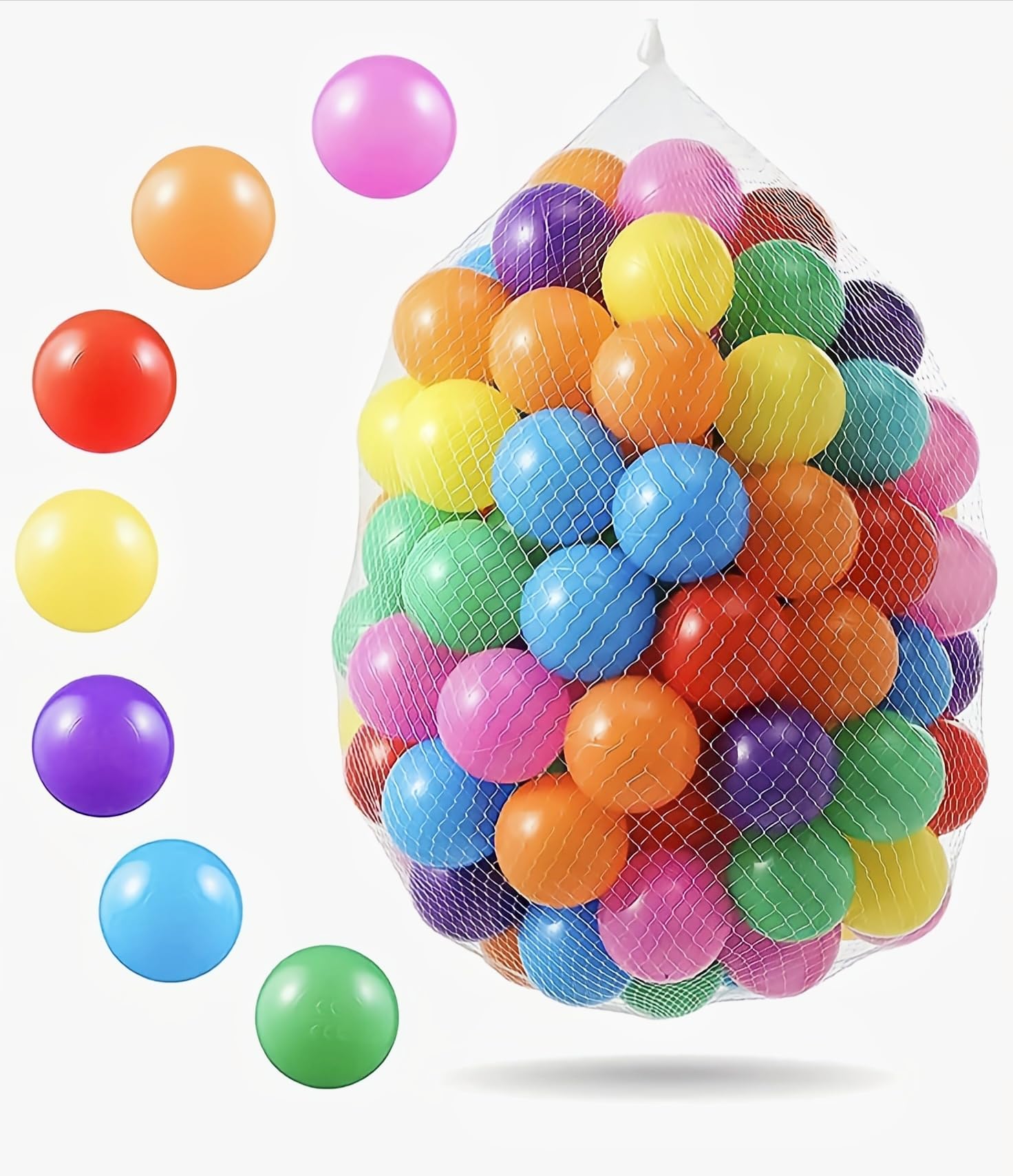SR Creations, 50 Premium Colorful Non-Toxic Plastic Ball Set for Kids, Pool Pit/Ocean Ball/Bath Toy, Multicolor Balls (Pack of 50, 8 Cm Each) (B0CY9SMT6V) Amazon Price History, Amazon Price Tracker