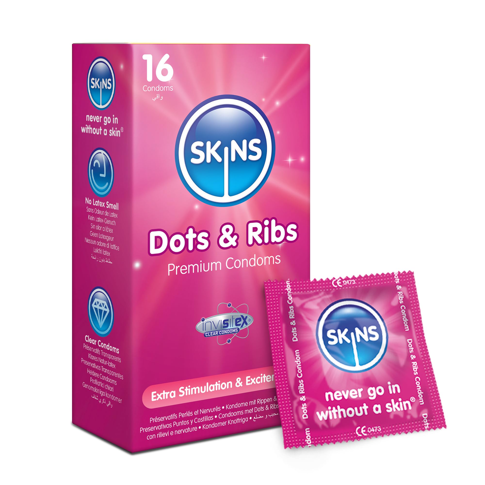 Skins Dots & Ribs 16 Pack Condoms