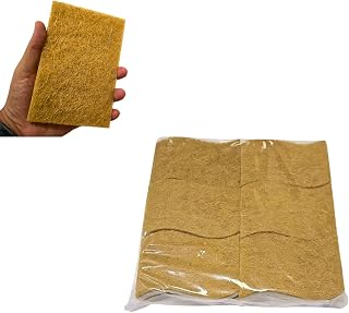 Eco‑Friendly Dual‑Sided Coconut Natural Fibers Cellulose Dish Sponges – Pack of 12, Reinforced Scrub, Non‑Scratch, High Absorbency, 3.5″×2.5″ – No Shedding, Natural Scent