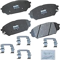 Vista 233 de Pastillas de Freno Delanteras Cerámicas Bendix Priority1 CFC430A para Modelos Selectos INFINITI G35, I30, Nissan 350Z, Altima, Juke, Maxima, Sentra