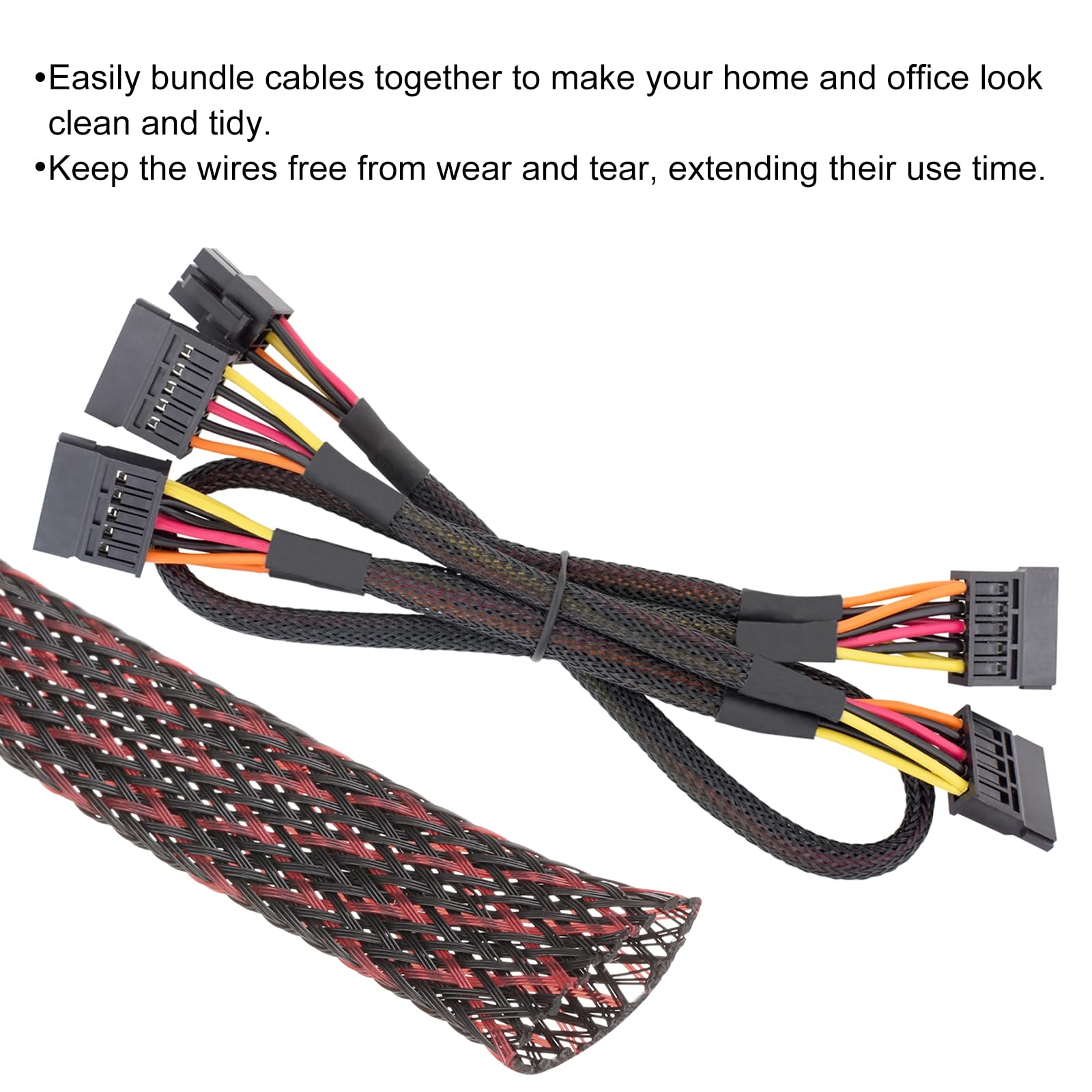 Rebower 25ft PET Expandable Wire Loom 1 Inch - Image 4