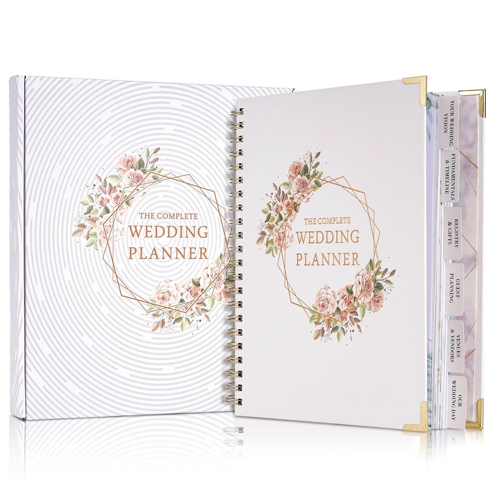 Hochzeitsplanungsbuch Hochzeitsplaner Hardcover Planung Braut Buch Notizbuch Notizblock Tagebuch Verlobungsbuch Für Hochzeiten, Jahrestage(Color 01)