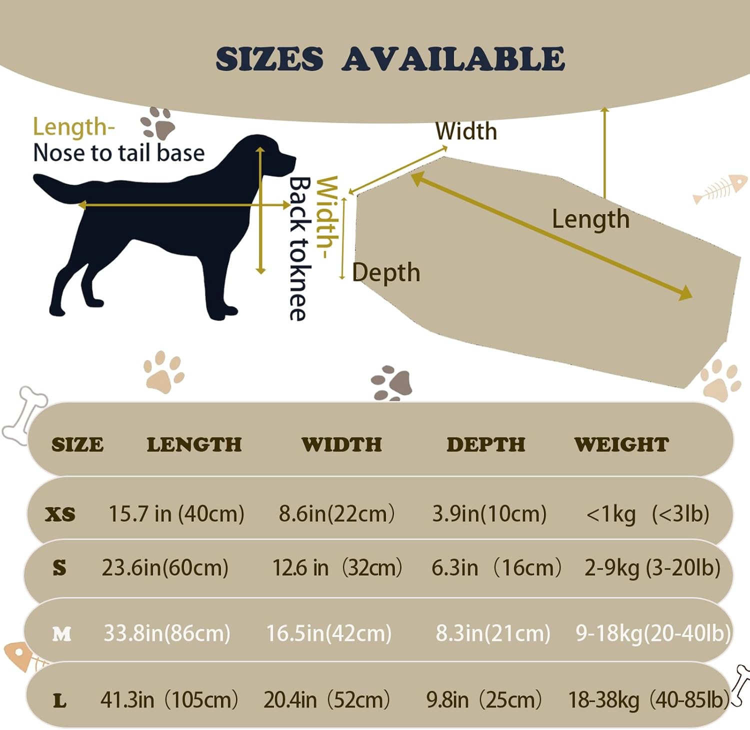 Pet Casket Burial Bag for Cats Dogs, Eco-Friendly Pet Burial Box for Medium Large 33.8″Coffin for Pet Loss Gift (Grey, M)