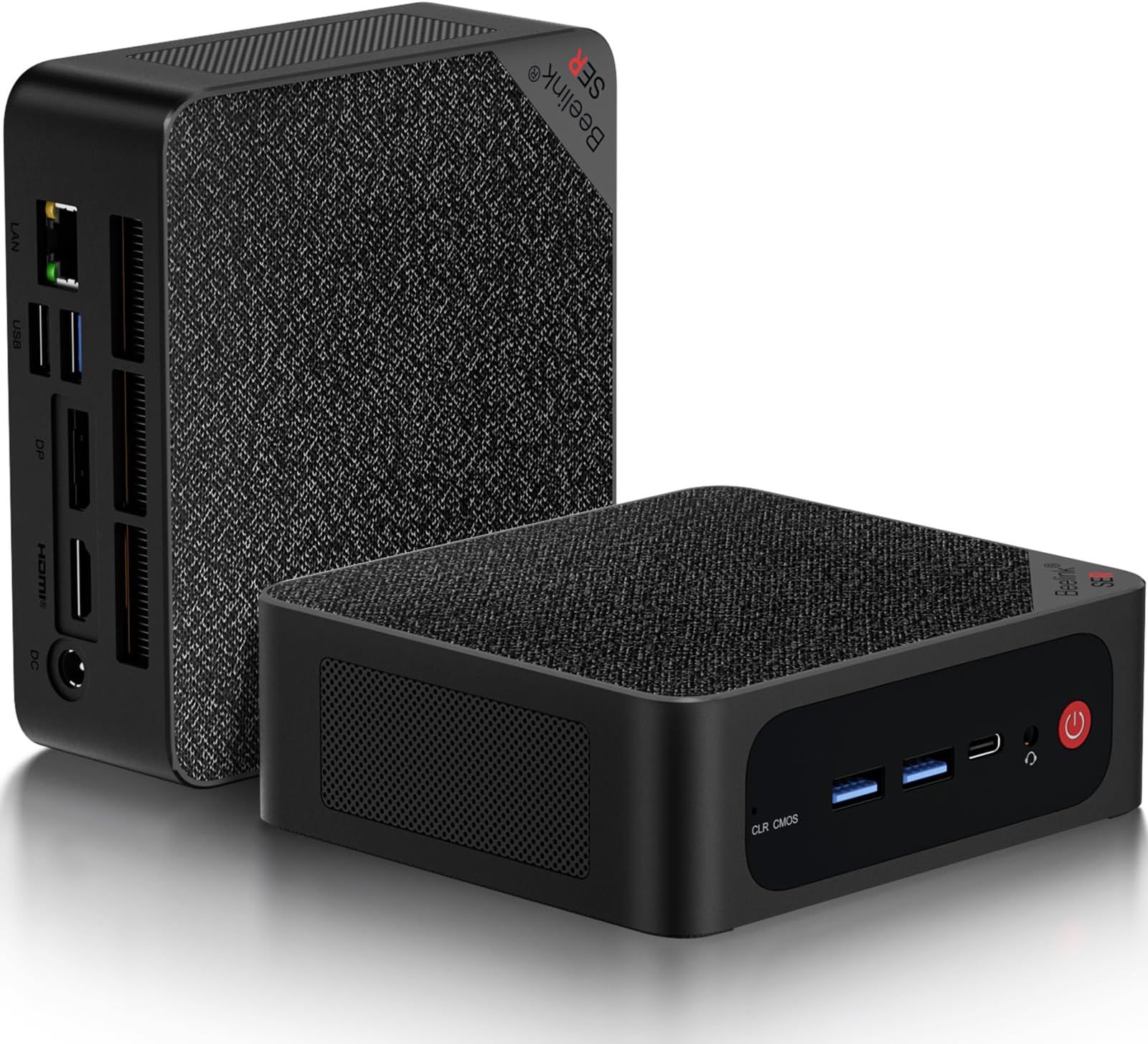 Beelink SER4 Mini PC AMD Ryzen 7 4700U Up to 4.1GHz 8C/8T, 16GB RAM 500GB NVME SSD Graphics 7Core Mini Computer, Gigabit Ethernet, 4K@60hz Dual Display, WiFi 6, BT5.2, Support 2.5 Inch HDD