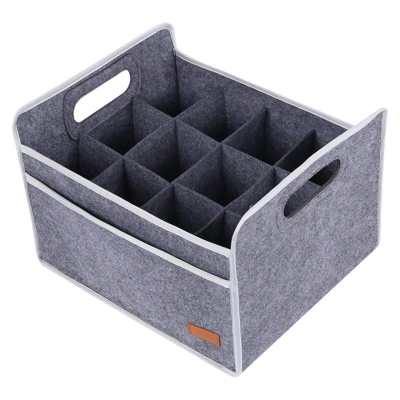 Bolsas de vino de fieltro para picnic: transporte seguro de licores con divisor plegable