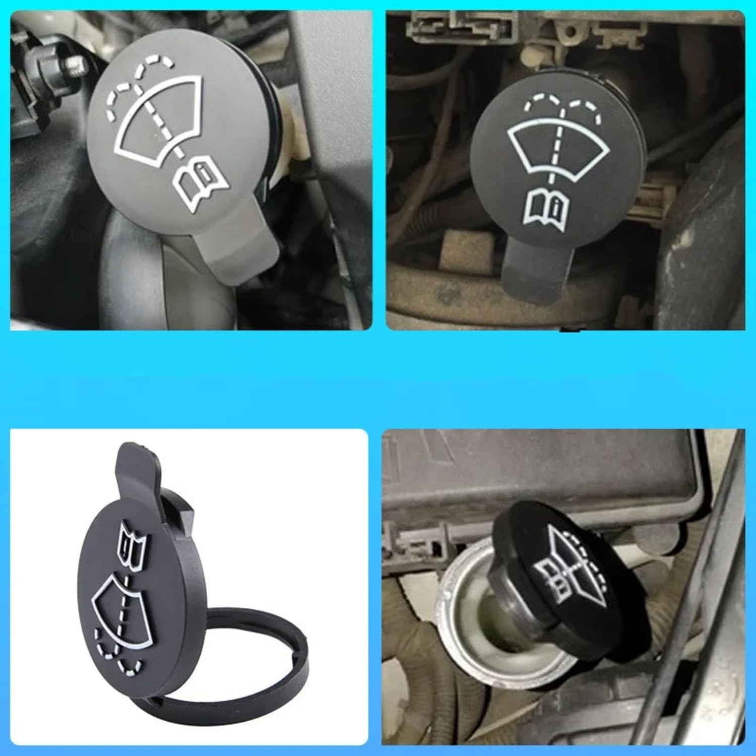 for Opel for Karl for Adam for Corsa E Car Bottle Cap Cover Windshield Wiper Washer Fluid Reservoir Water Bottle Cap