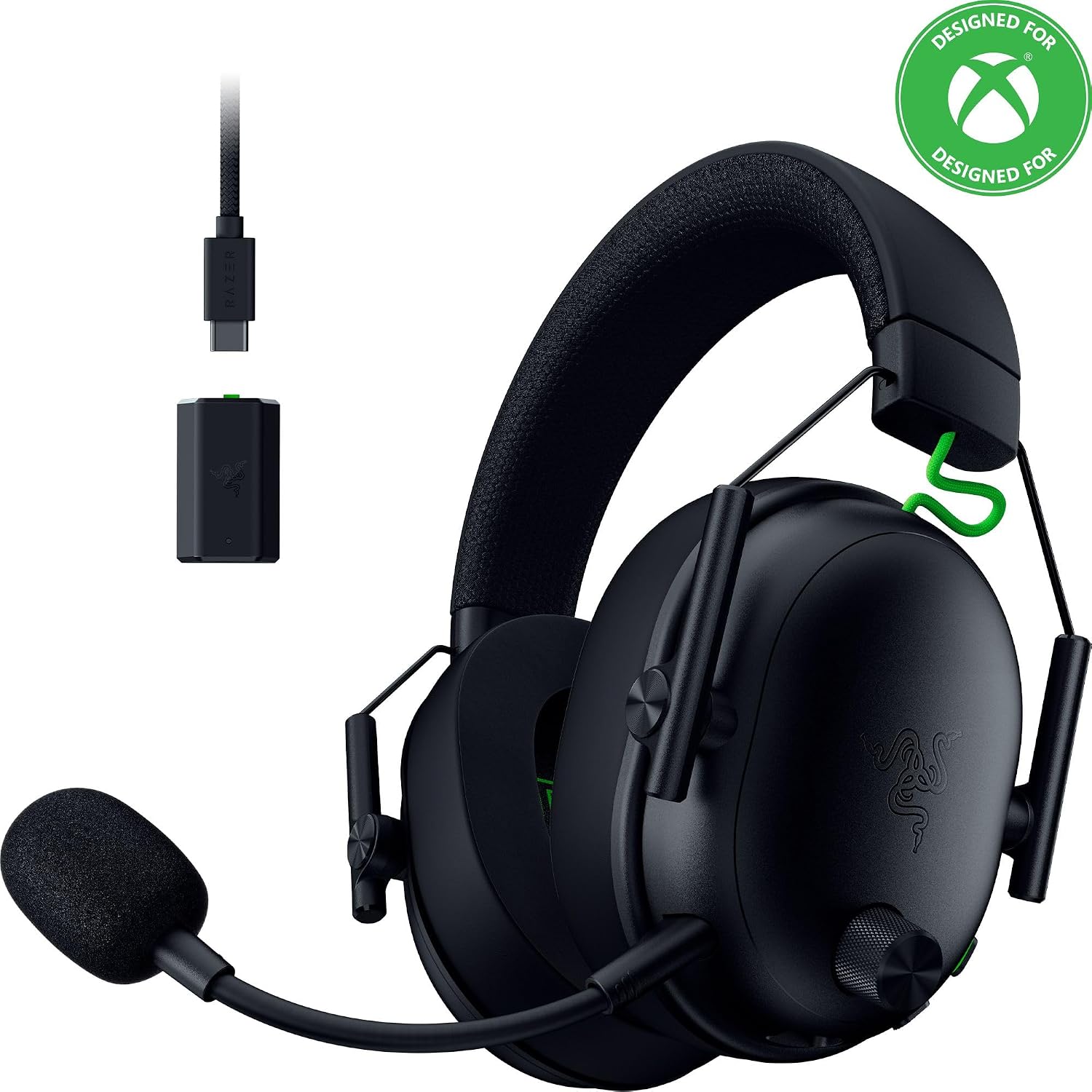 BlackShark V3 Wireless Xbox Gaming Headset, 50mm Drivers, Black | Super Wideband Mic, 2.4 GHz, Bluetooth, USB, Works with PC, Mac, PS5, Nintendo Switch, Smartphone, 70 Hr Battery
