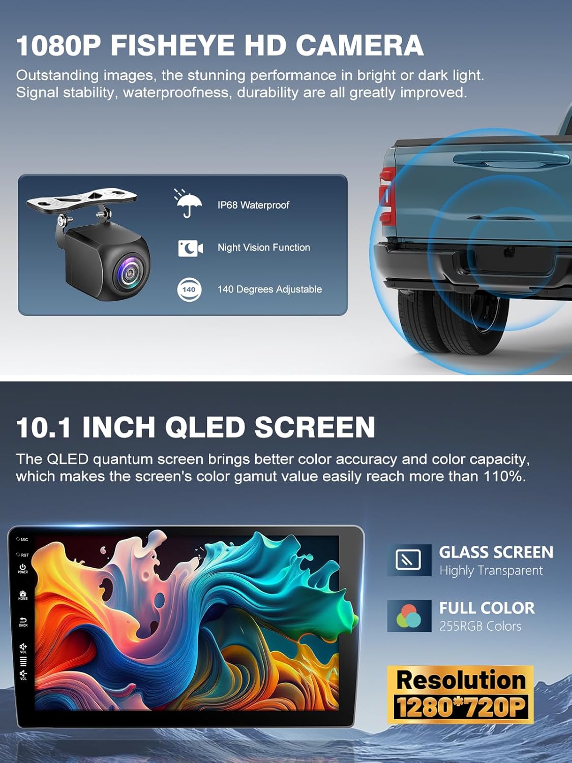 5G(WiFi6) Car Stereo for Ford F150 F-150 2009-2012 Android 13 with Wireless CarPlay Android Auto, 9 inch IPS Touchscreen Car Radio Player with 1080P Backup Camera/FM/SWC