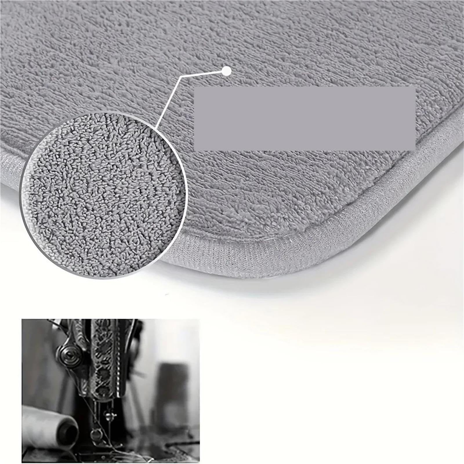Tapis de Sol Doux et épais, antidérapant, idéal for Porte de Salle de Bain.(40x60cm)