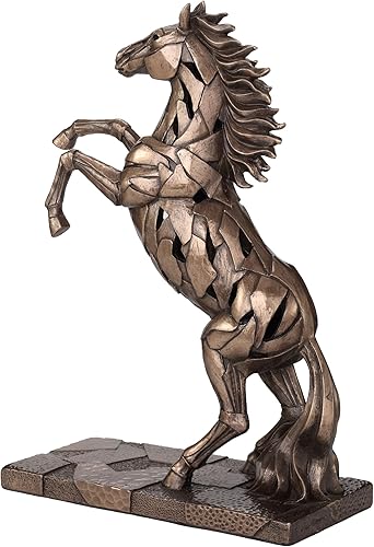 Miniatura 5 de Veronese Design 11 14 final frío del bronce del molde de la escultura de la resina de la iluminación del caballo que cría