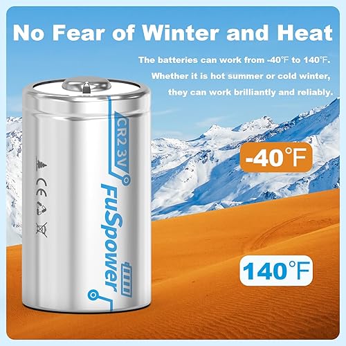 Miniatura 4 de Fuspower Baterías de litio CR2 CR2 CR15270 3V 850mAh Reemplazo de batería CR17355 RLCR2-2 KCR2 EL1CR2 DLCR2 5046LC (4 piezas)