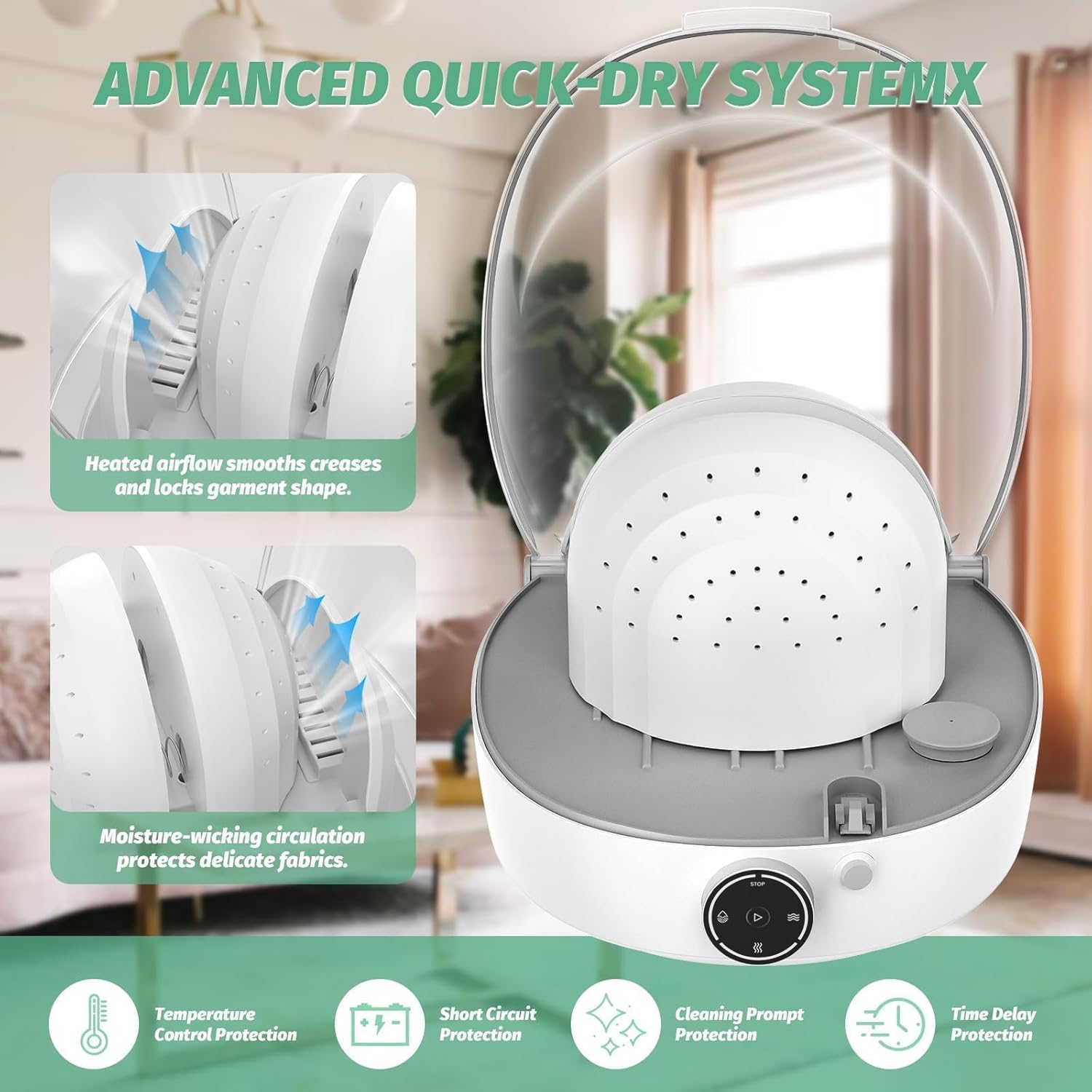 Automatic Cap Cleaner, All in One Hat Care Machine Steam Cleaning & Ironing and Drying for Bucket hat Baseball Cap,Bucket Hats, Felt Hats, Restore Misshapen (White, Large)