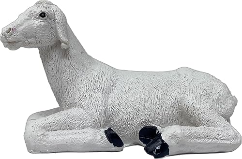 Miniatura 5 de Cannan Belén de Navidad 4 Pcs Set Camel, Mula, Vaca y Cordero Animalitos para Nacimiento