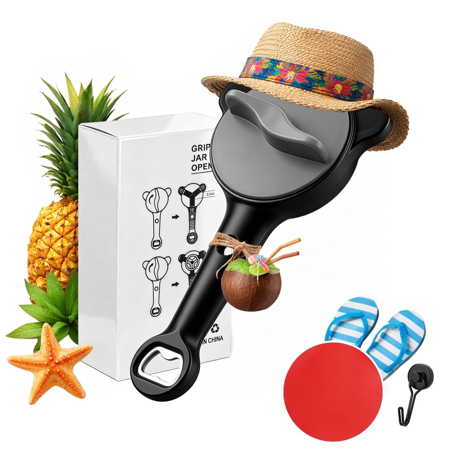 Amazon.com: Jar Opener for Seniors, 4-in-1 Adjustable Lid Opener