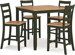 Amazon.com - Ashley Furniture Gesthaven Green Counter Height Dining ...