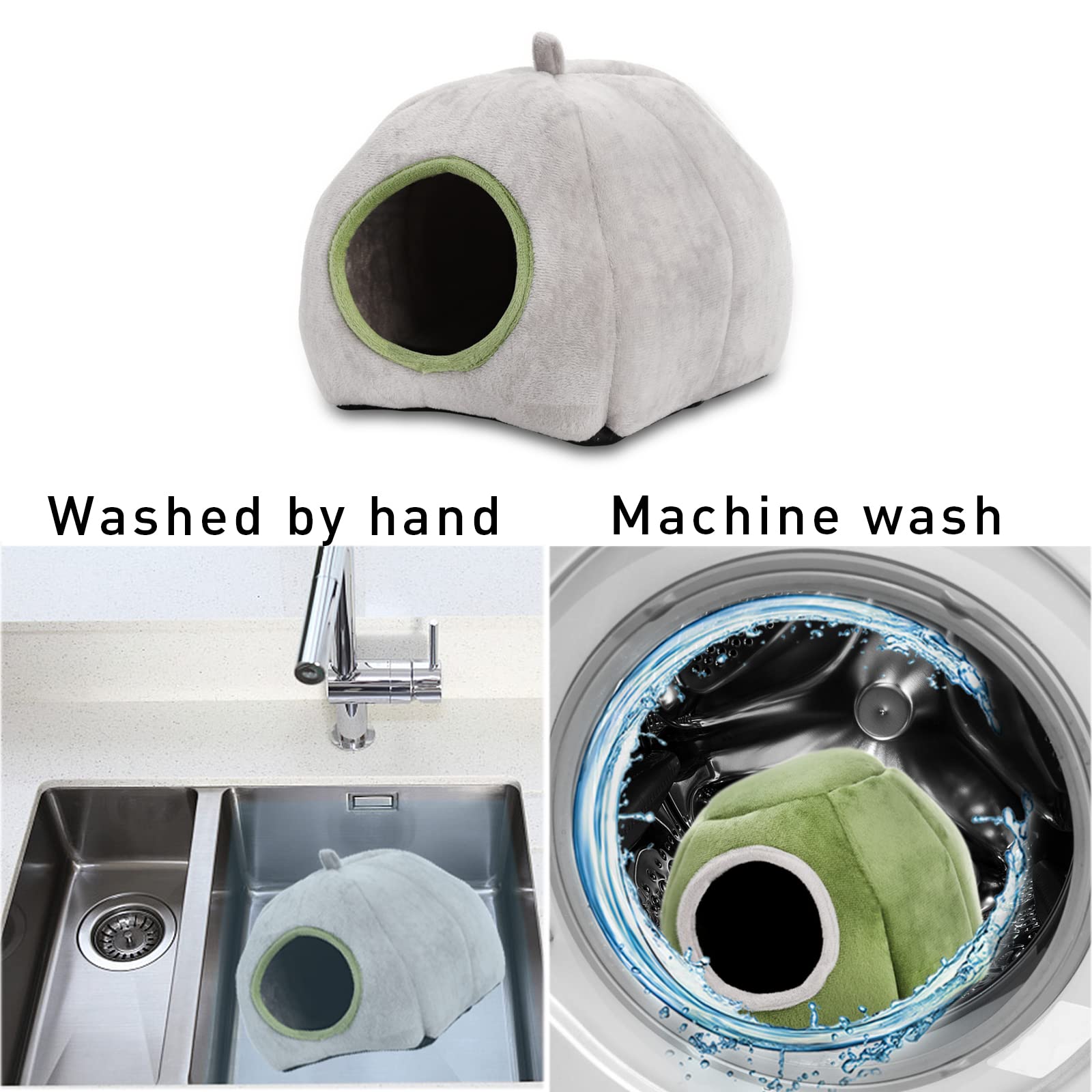 Yesland 2 Pack Guinea Pig Bed, Washable Guinea Pig Hideout Cozy Small Animal Bed Cage Accessories - Image 4