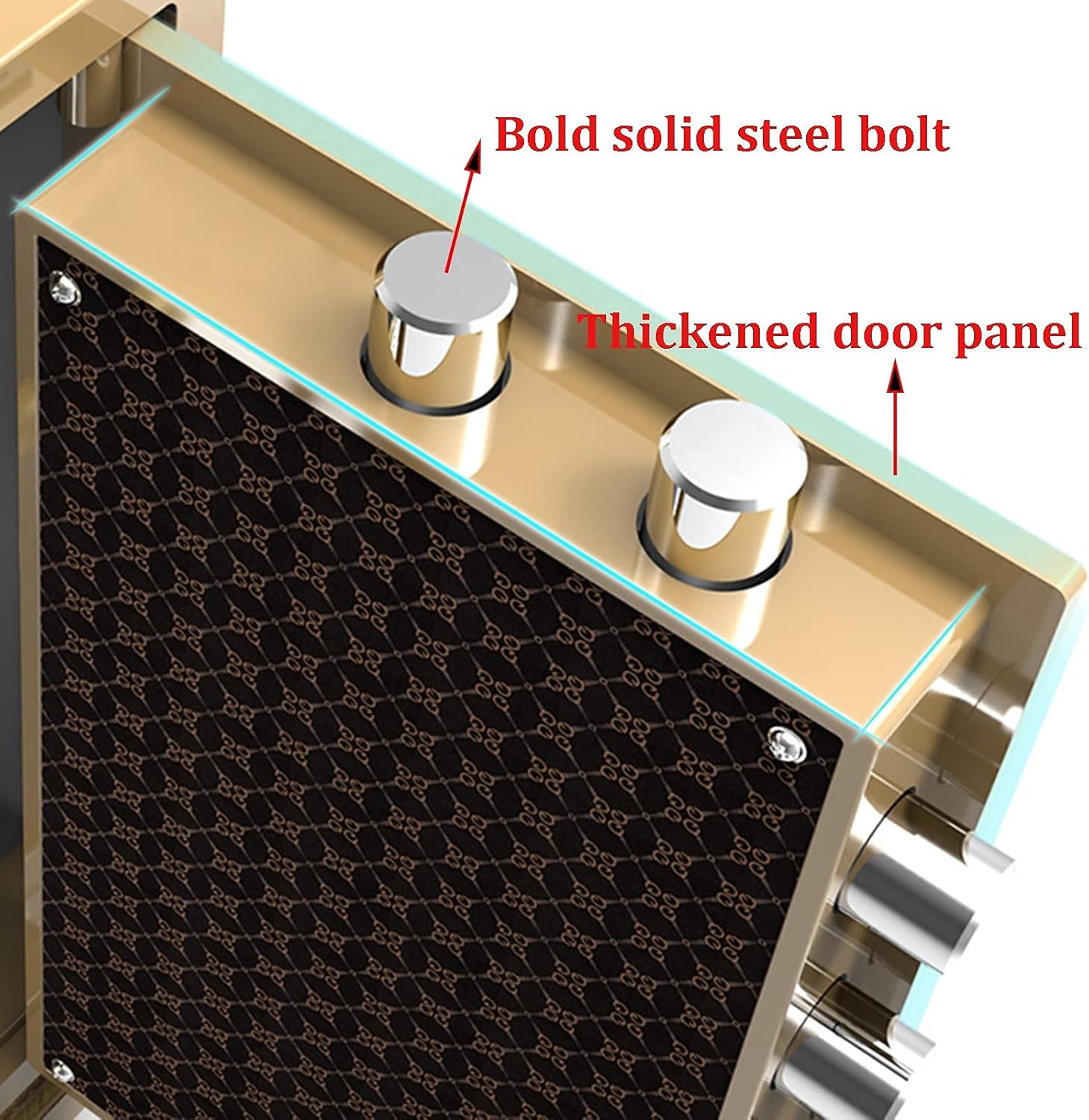 MXCERH s Fireproof and Anti-Theft Large-Capacity Storage Cabinet Height 60cm/70cm/80cm Home Business Office (Black 70x43x36cm)