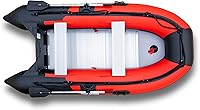 Vista 1 de Balsa inflable de 10.5 pies para pesca en bote pontón bote Kayak con piso de aluminio