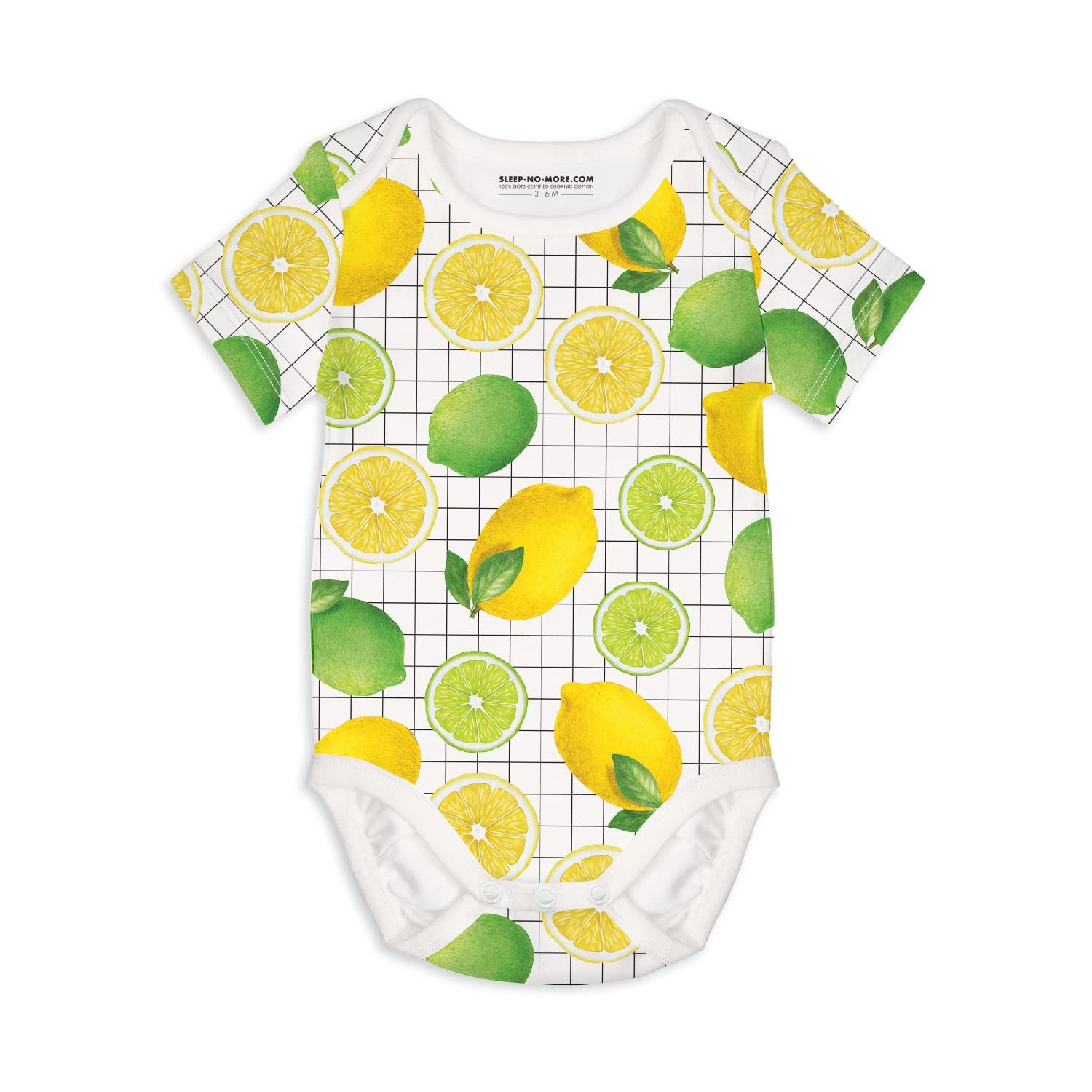 SLEEP NO MORE - Short Sleeve Baby Bodysuit SUBLIME