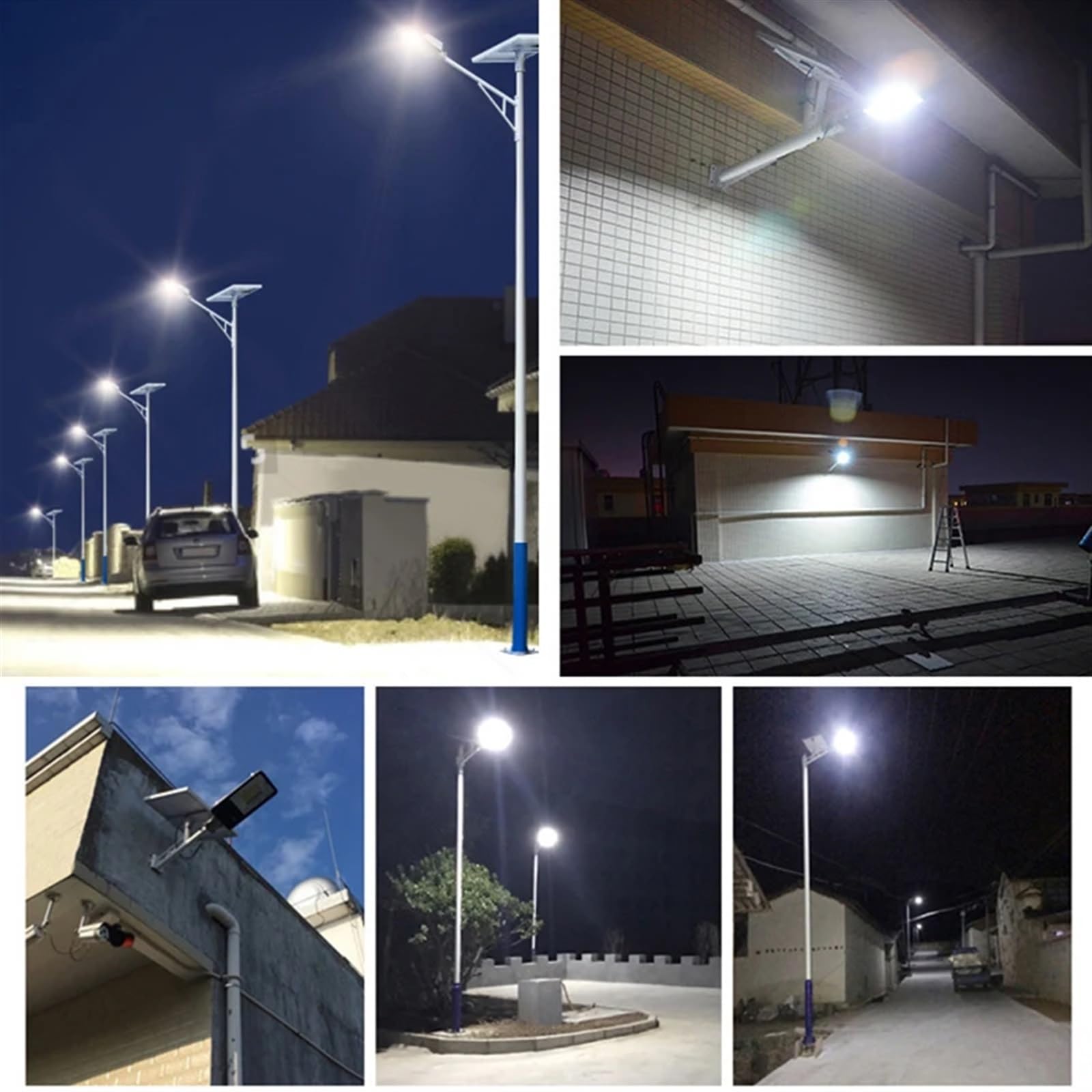 Lampa solarna zewnętrzna, Lampy solarne Zewnętrzne, super jasne, dzielone słoneczne latarnie uliczne Wodoodporna dioda LED Solarne lampy uliczne Podwórkowe lampy uliczne Bezpieczeństwo Powódź Oświetle
