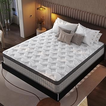 10 Twin Hybrid Mattress, Comfort Foam and Pocket Springs