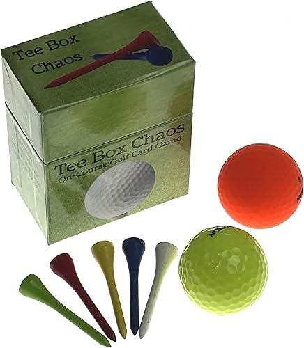 Miniatura 8 de Hickoryville Tee Box Chaos - Baraja de cartas de golf impermeable  105 cartas con potenciadores, desafíos y ataques  Intensifica el juego de golf