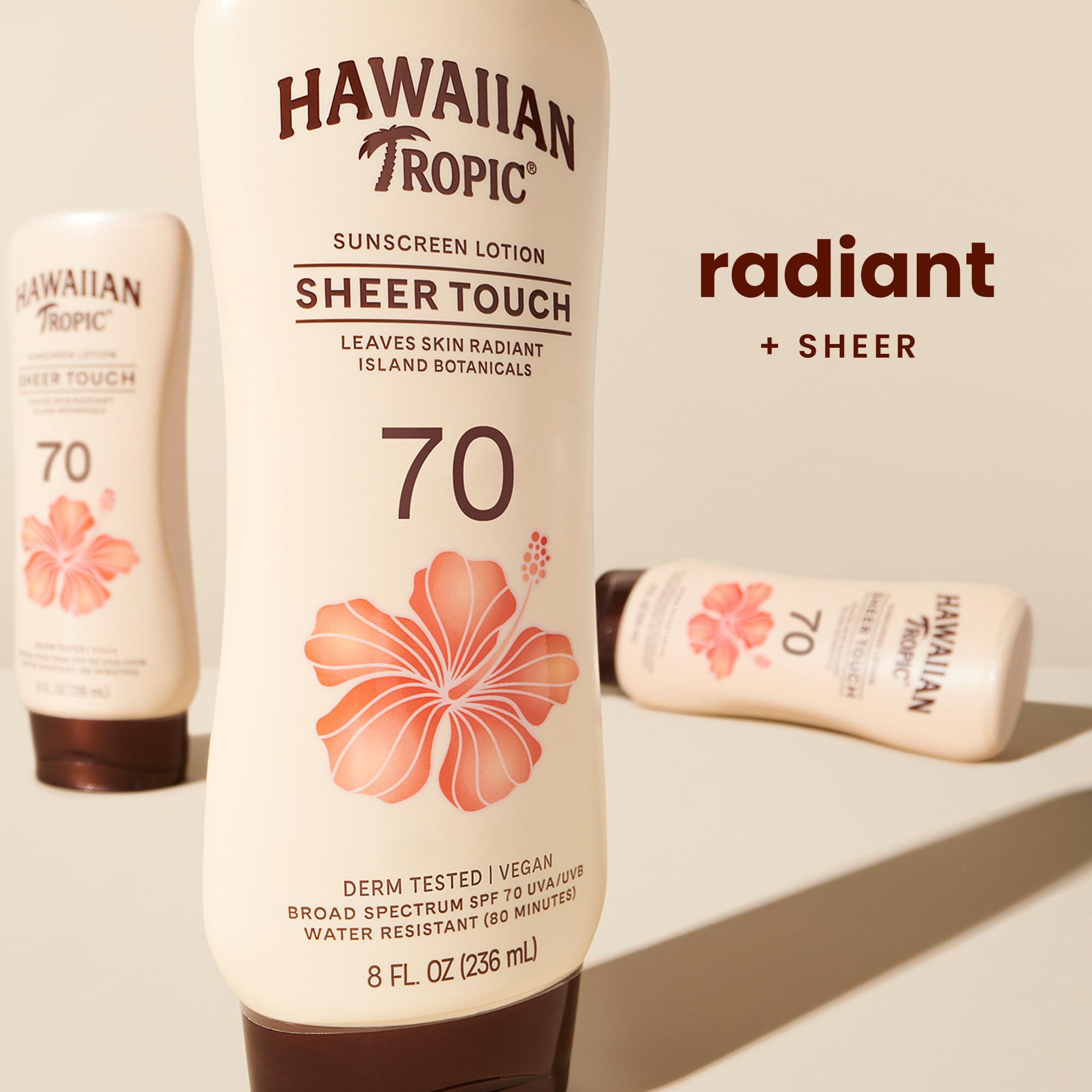 Amazon.com: Hawaiian Tropic Sheer Touch Lotion Sunscreen SPF 70, 8