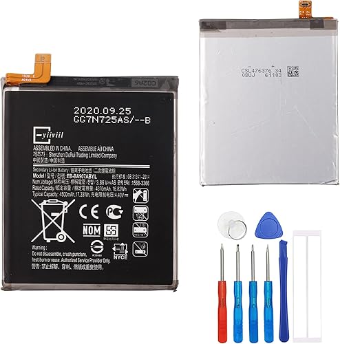 Batería de repuesto EB-BA907ABY compatible con Samsung Galaxy S10 Lite SM-G770F con kit de herramientas de reparación