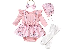 Adorable Unicorn Baby Girl Romper: A Touch of Magic for Your Little Princess