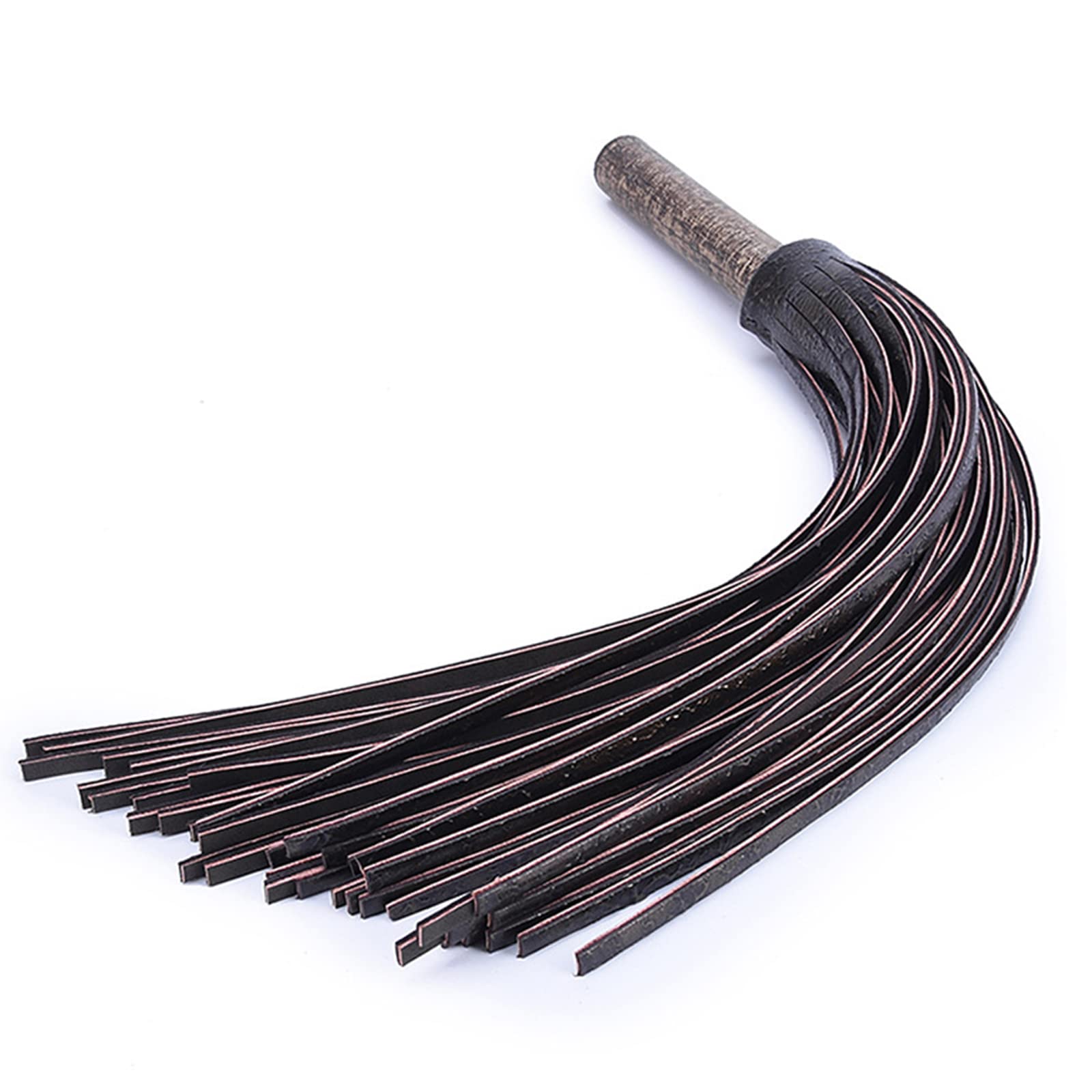Peitsche Erotik Flogger Rindsleder SM Spanking Quasten Gerte BDSM Bondage Reitgerte Holzimitat Griff Partners Spiele Rollenspiele Cosplay Sex Spielzeug für Frauen Männer und Paare