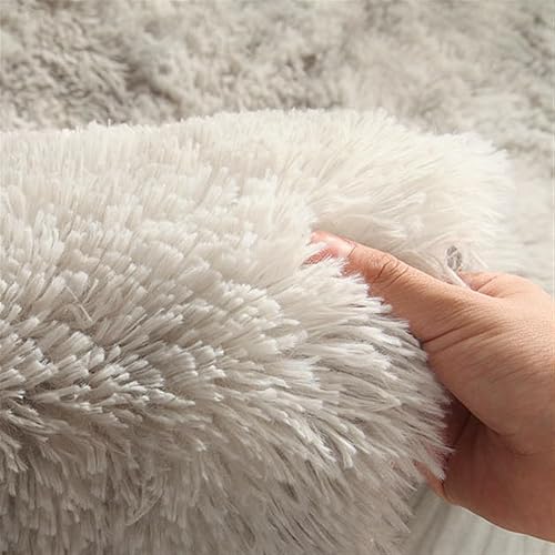 Miniatura 2 de Momooda Alfombra lanuda para sala de estar, alfombra gruesa que no desprende pelusa, alfombra de pelo largo antideslizante para decoración del