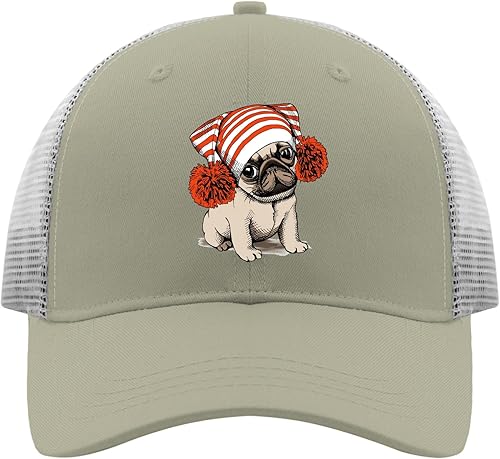 Miniatura 10 de Sombreros para papá, sombrero de perro carlino para hombre, sombrero divertido ajustable