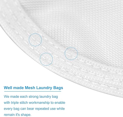 Miniatura 4 de GOGOODA Delicates - Bolsas de lavandería de malla fina para lencería, ropa interior, brasier, seda, calcetines con lazo para colgar