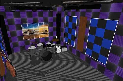 Miniatura 4 de paquete de 96 piezas, Venta Media, Espuma Acústica, Espuma Insonorizada