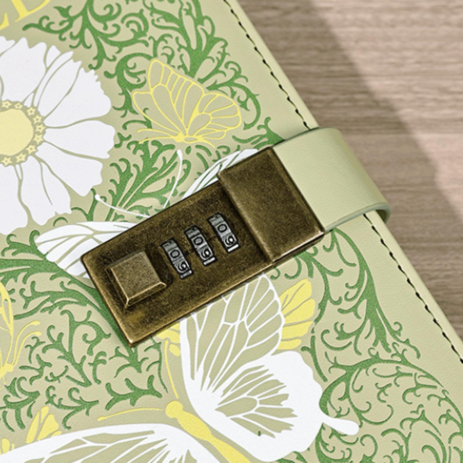 2 cuadernos B6 con cerradura de piel sintética, agenda con contraseña, agenda con cerradura, organizador for hombres y mujeres, 200 x 135 mm