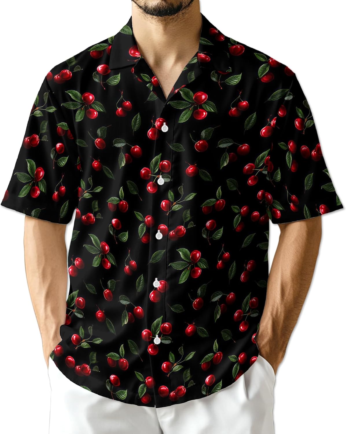 Pineapple Gold Hawaiian Shirt for Men, Button Down Summer Beach Short Sleeve, Tropical Style, Sizes S-5XL