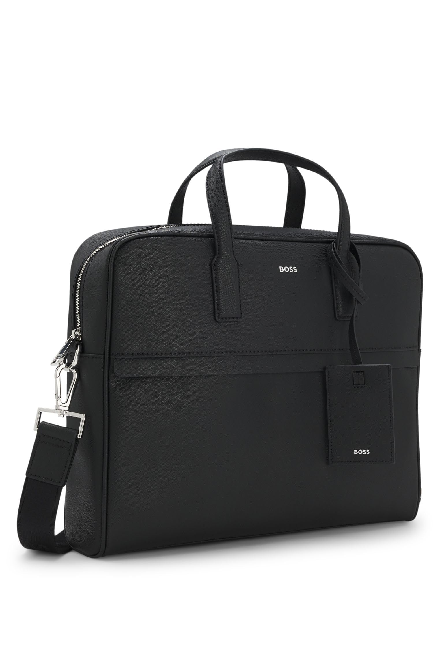 BOSS Hommes Zair S doc case Porte-documents avec logo imprimé en transfert