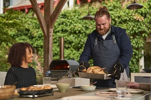 Miniatura 9 de Ooni Karu 2 Pro - Horno de pizza multicombustible  Horno de pizza de madera y gas al aire libre con piedra para pizza y termómetro integrado, horno