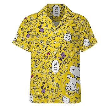 Amazon.co.jp: スヌーピー ウッドストック シャツ メンズ 半袖