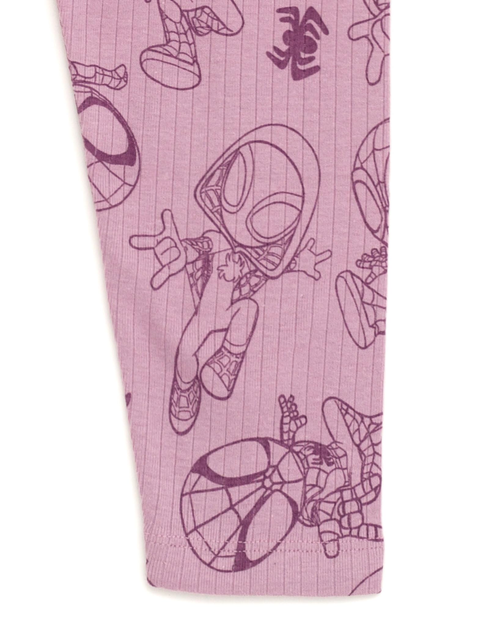 Marvel Spidey and His Amazing Friends - Conjunto de camiseta y leggings para niñas pequeñas a niños grandes (2T - 10-12)