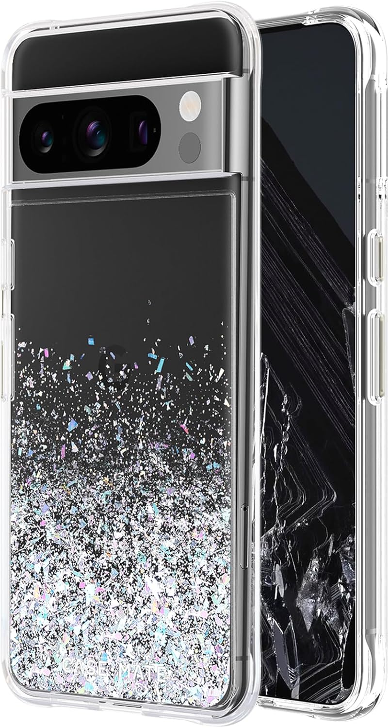 Case-Mate Google Pixel 8 Pro Case [6.7”, 2023] [12ft Drop Protection] [Wireless Charging] Tough Black Phone Case for Google Pixel 8 Pro - Rugged, Anti-Scratch Technology, Shock Absorbent, Slim Fit