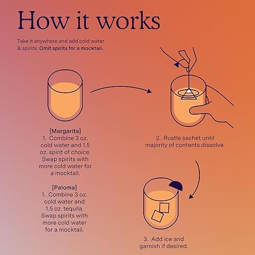 Miniatura 151 de SAYSO Skinny Cardamom Paloma La batidora de bolsas de té de cóctel original artesanal Orgánico, certificado sin gluten, sin OMG < 15 cal, 0.00