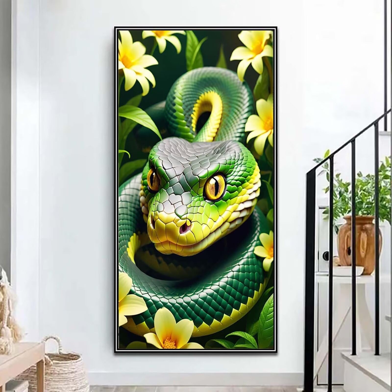 Diamentowe malowanie węża, DIY diamentowe malowanie dla dorosłych 60 x 120