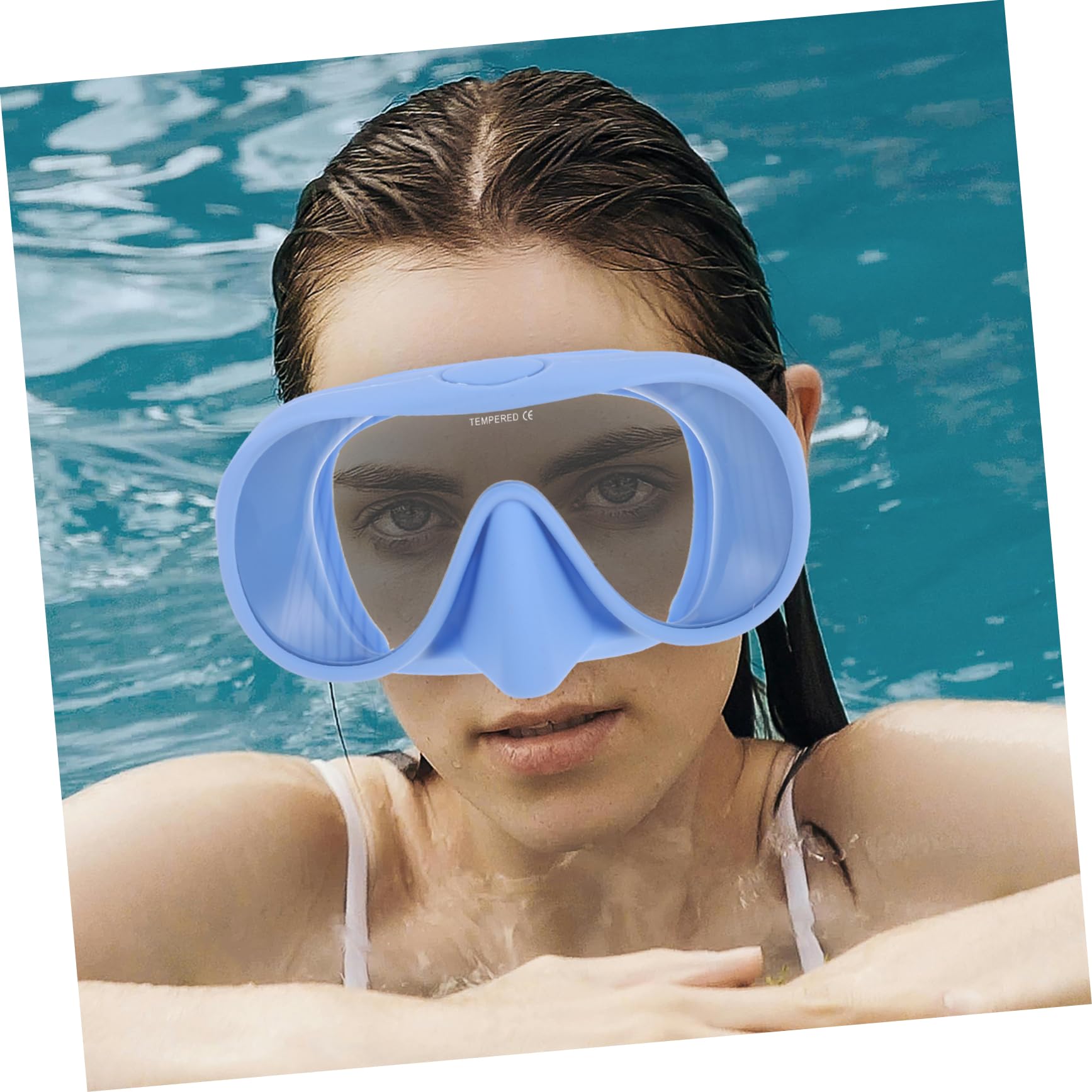 Set Snorkeling Adulto in Silicone e Vetro Temperato | Maschera Snorkeling Antiappannante con Custodia, Design Integrato per Nuoto e Viaggio, Vacanze Estive