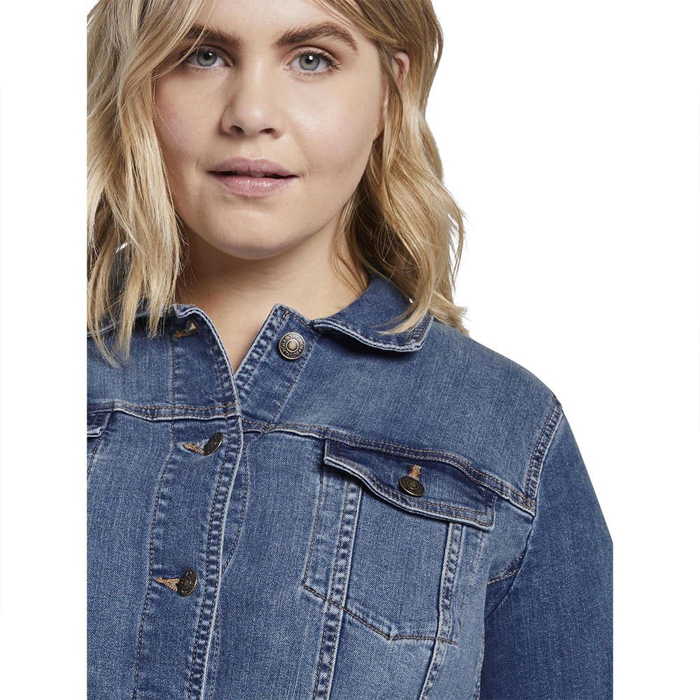 TOM TAILOR 1016629 Plussize - Chaqueta vaquera con aspecto lavado Mujer (Pack de 1)