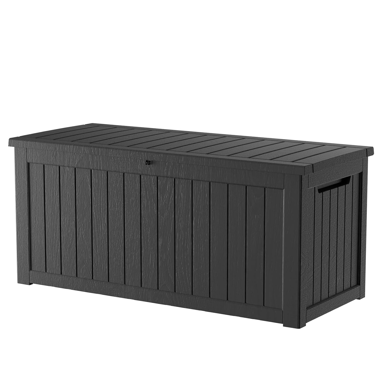 TARKARI 270 Gallon Lockable Resin Deck Box Waterproof UV-Resistant Outdoor Storage Box for Outdoor Cushion Storage Garden Tools