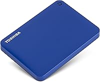 Vista 3 de Toshiba Canvio Connect II - Disco duro portátil de 1 TB, color azul (HDTC810XL3A1)