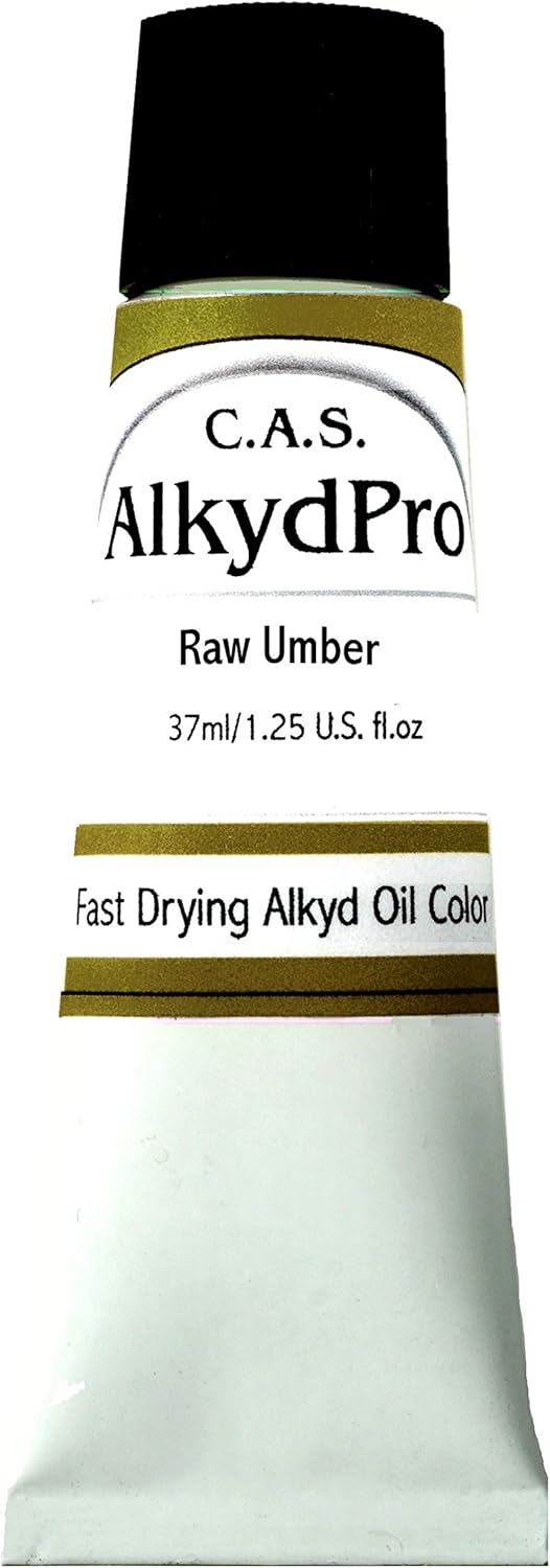 C.A.S. Paints AlkydPro Fast-Drying Oil Color Paint Tube, 70ml, Natural Burnt Ochre